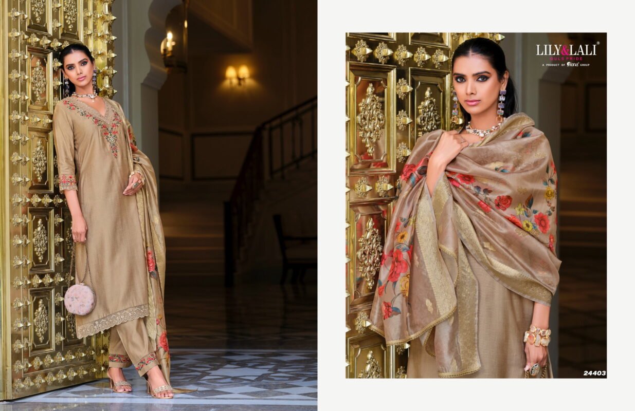 Beautiful Lily And Lali Malvika Vol 3 Viscose Handwork Kurti Pant With Dupatta Wholesale 2026