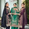 Eba Zohra Chinon Embroidered Ready Made Suits Collection Wholesale