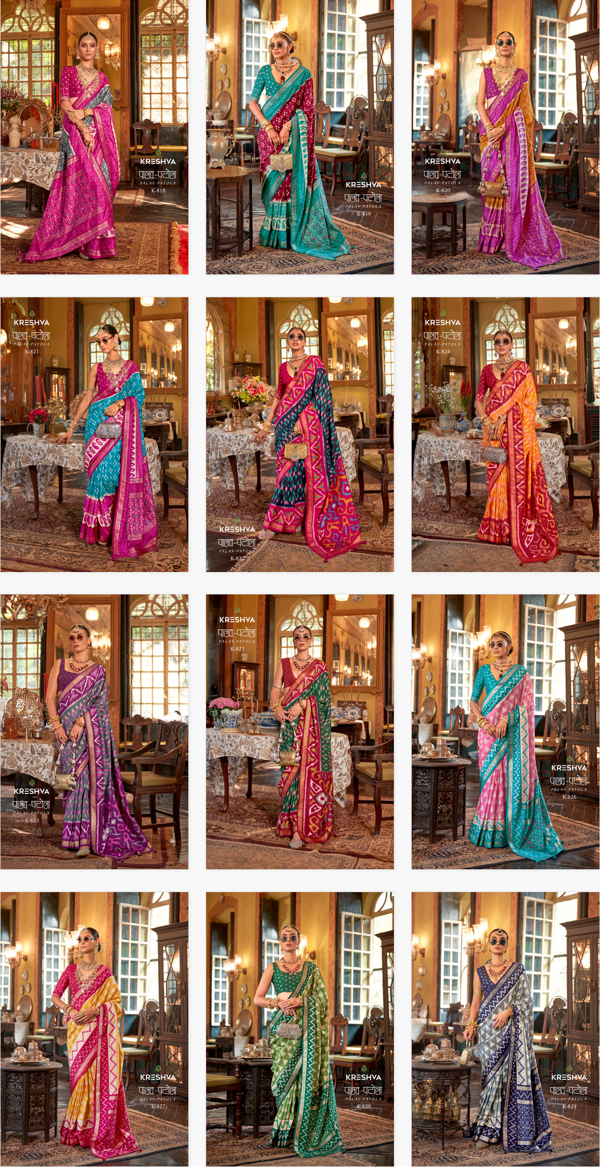 Beautiful Kreshva Palav Patola Pv Silk Printed Fancy Saree Collection Wholesale 2026