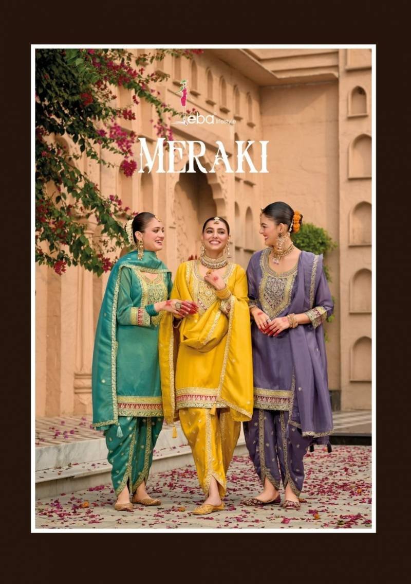 Eba Meraki Embroidered Ready Made Suits Collection Wholesale