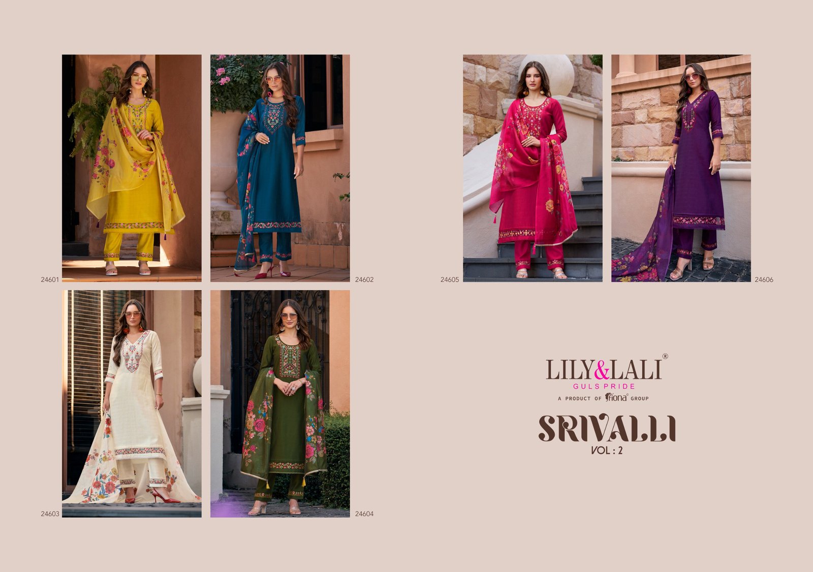 Buy Lily And Lali Srivalli Vol 2 Viscose Silk Top Bottom With Dupatta Collection Wholesale 2026