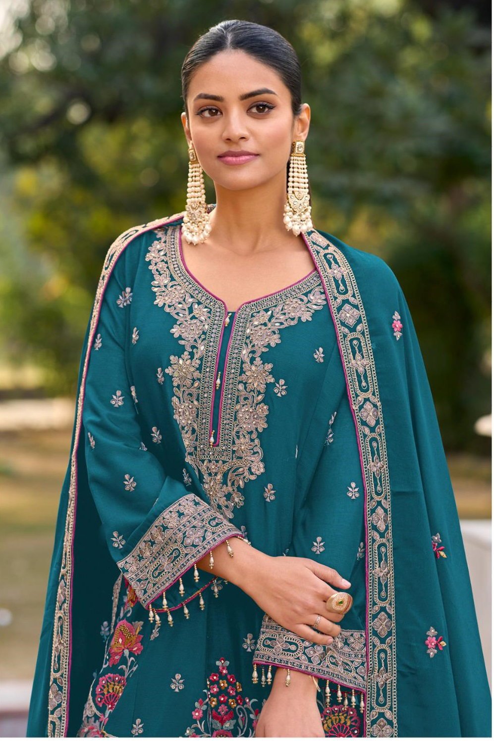 Deepsy D 706 Chinon Embroidered Ready Made Pakistani Collection Wholesale