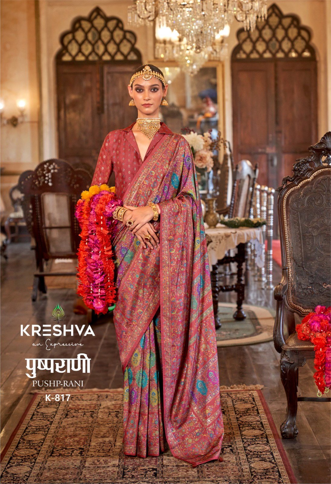 Beautiful Kreshva Pushp Rani Silk Fancy Printed Saree Collection Wholesale 2026