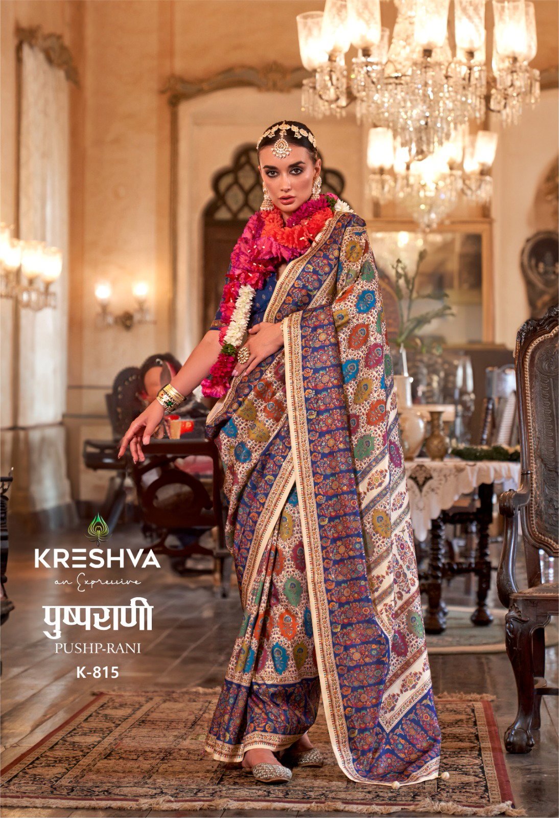Beautiful Kreshva Pushp Rani Silk Fancy Printed Saree Collection Wholesale 2026