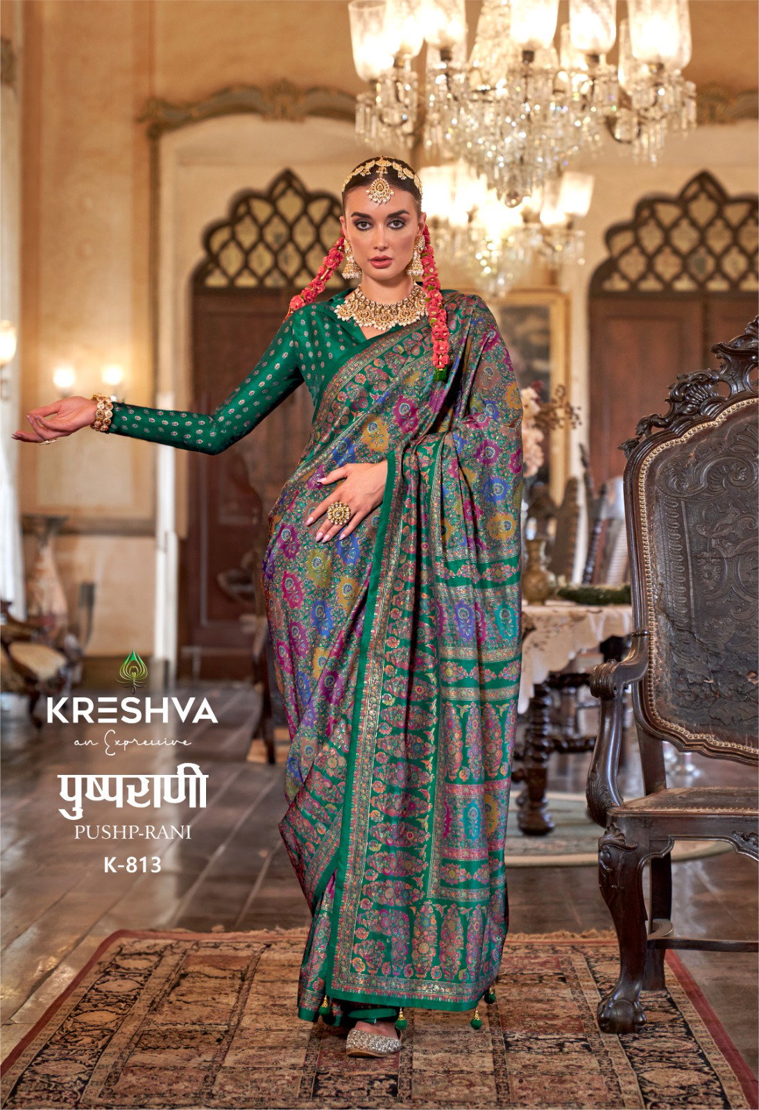 Beautiful Kreshva Pushp Rani Silk Fancy Printed Saree Collection Wholesale 2026