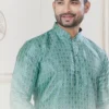 Outluk Vol 133 Jacquard Silk Digital Printed Mens Kurta With Pyjama Wholesale