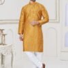 Latest Outluk Vol 133 Jacquard Silk Digital Printed Mens Kurta With Pyjama Wholesale 2026