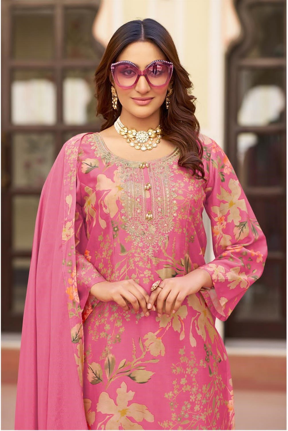 Deepsy D 726 Chinon Embroidered Ready Made Pakistani Collection Wholesale