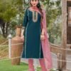 Buy Wooglee Moksha Viscose Silk Kurti Bottom With Dupatta Collection Wholesale 2026