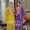 Eba Safroon Vol 3 Color Edition Silver Ready Made Suits Collection Wholesale