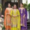 Eba Ruby Colour Edition 2 Chinon Embroidery Ready Made Collection Wholesale