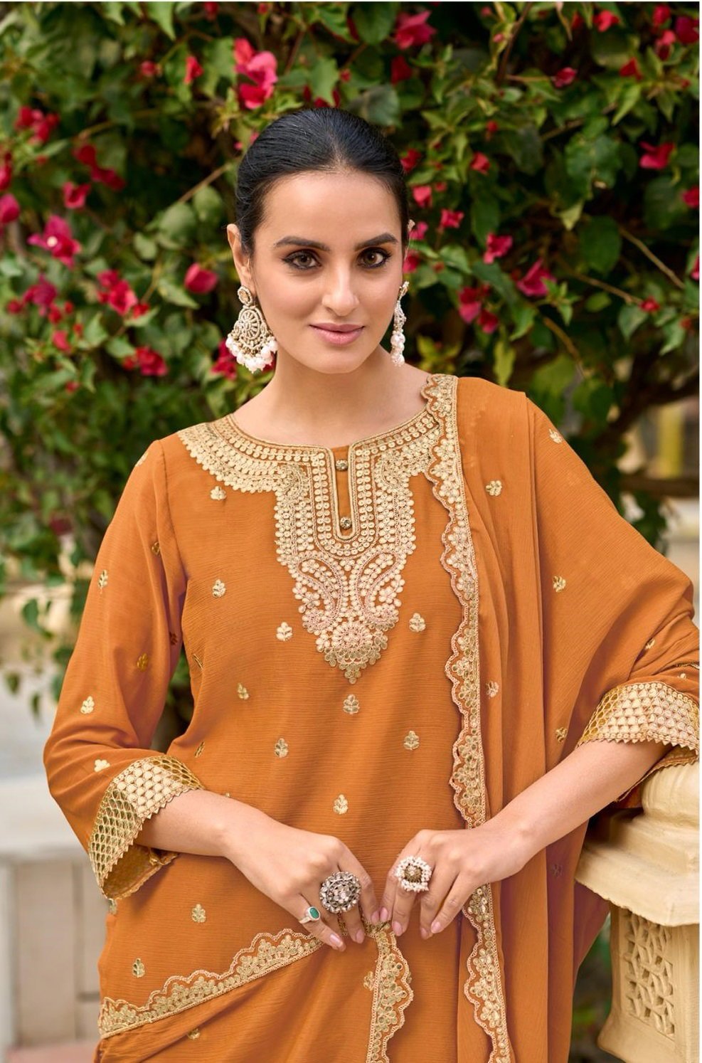 Deepsy D 703 Chinon Embroidered Ready Made Pakistani Collection Wholesale