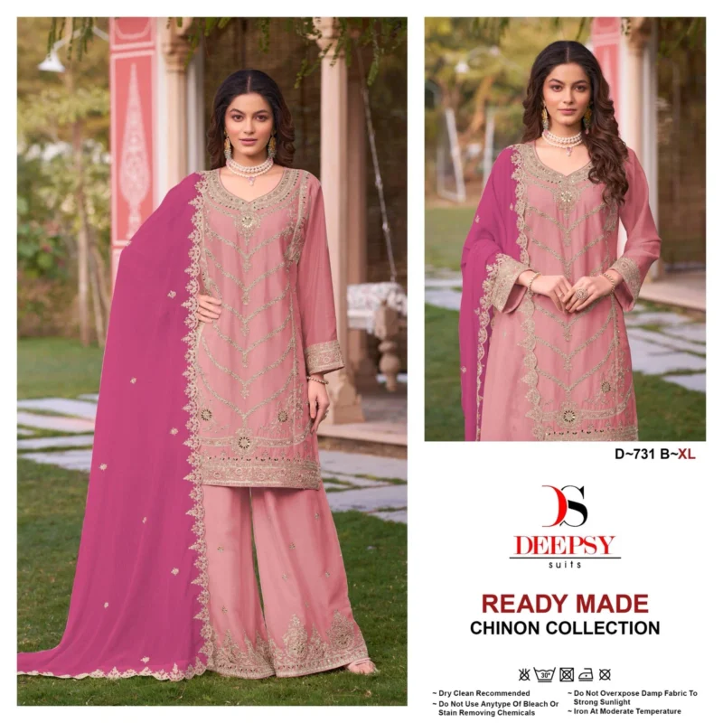 Beautiful Deepsy D 731 Chinon Embroidered Pakistani Readymade Collection Wholesale 2026