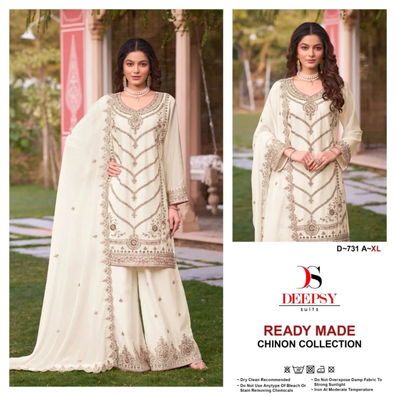 Beautiful Deepsy D 731 Chinon Embroidered Pakistani Readymade Collection Wholesale 2026