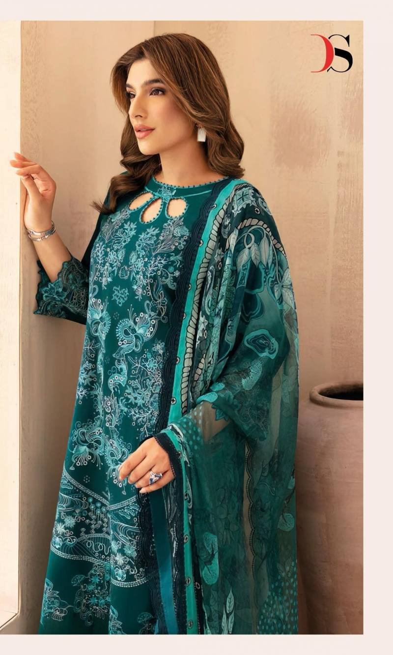 Deepsy Ramsha Luxury Lawn Cotton Dupatta Pakistani Salwar Suits Wholesale