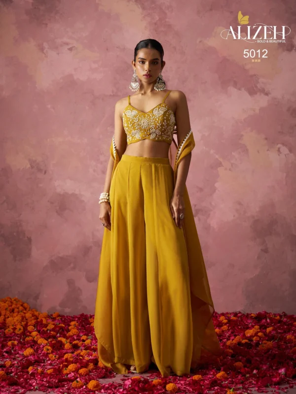 Launching Alizeh Rang Georgette Designer Indo Western Collection Wholesale 2026