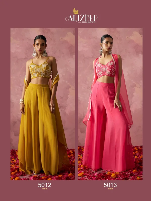 Launching Alizeh Rang Georgette Designer Indo Western Collection Wholesale 2026