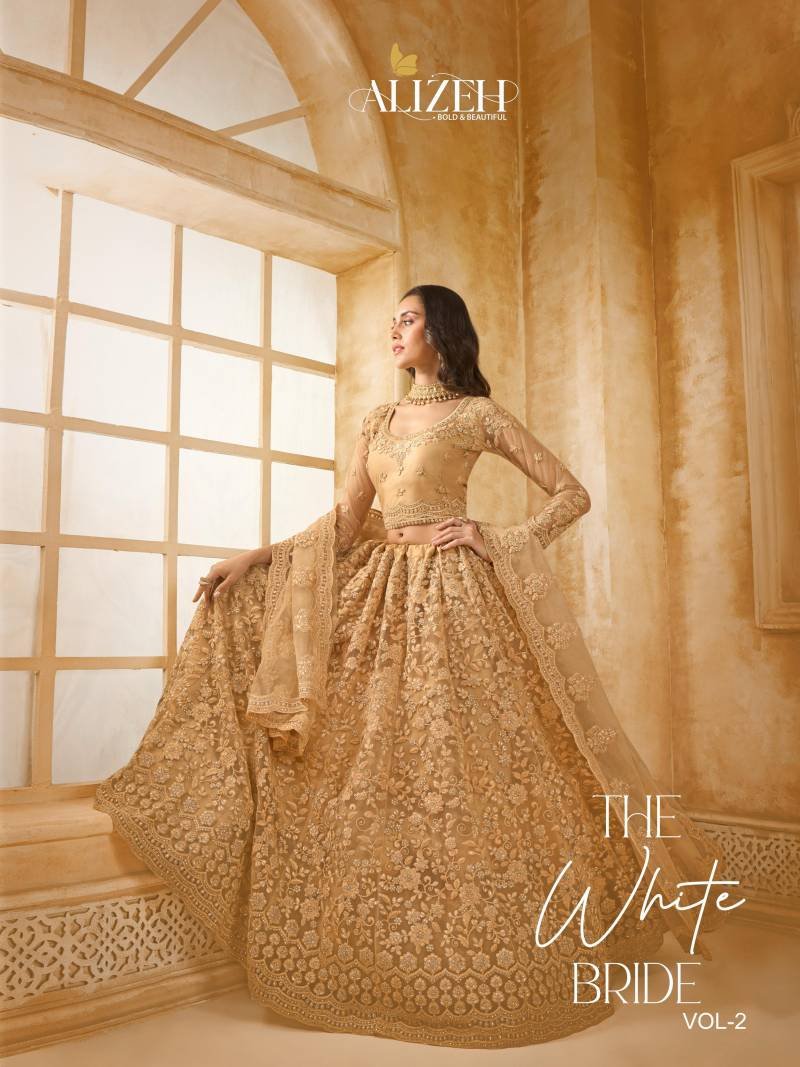Alizeh The White Bride Vol 2 Net Wedding Wear Lehenga Choli Wholesale