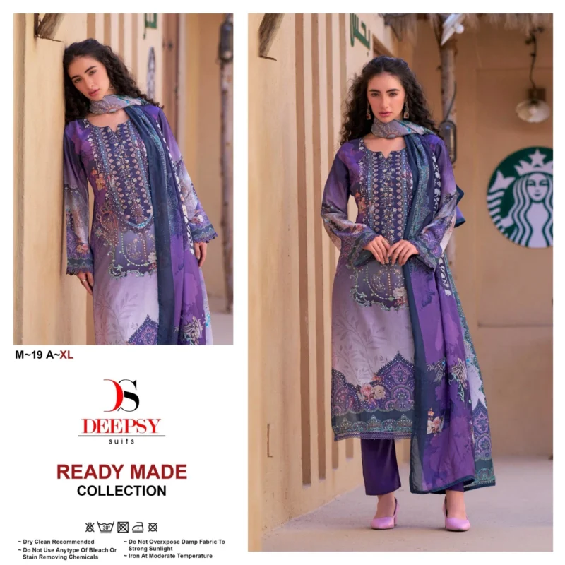 Stylish Deepsy M 19 Viscose Muslin Digital Printed Pakistani Readymade Collection Wholesale 2026
