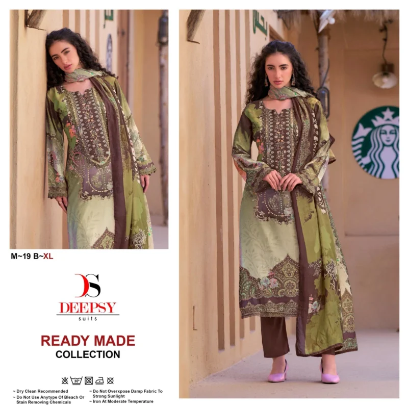 Stylish Deepsy M 19 Viscose Muslin Digital Printed Pakistani Readymade Collection Wholesale 2026