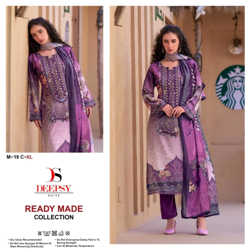 Stylish Deepsy M 19 Viscose Muslin Digital Printed Pakistani Readymade Collection Wholesale 2026