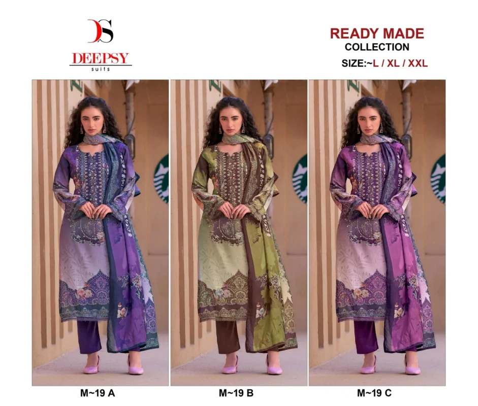 Stylish Deepsy M 19 Viscose Muslin Digital Printed Pakistani Readymade Collection Wholesale 2026