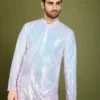 Shubhvastra Modern Ethnics 2 Georgette Mens Kurta Collection Wholesale