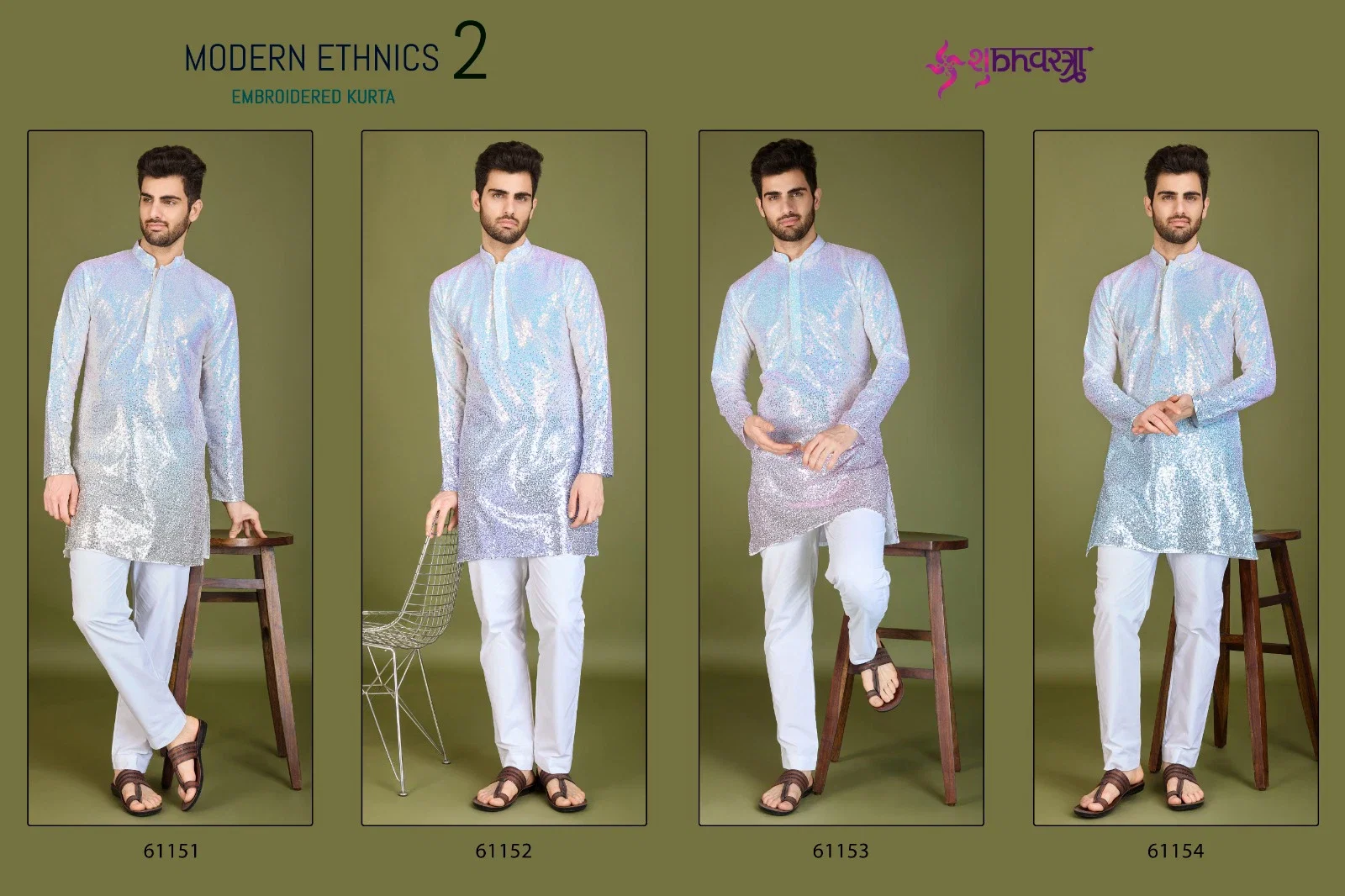 Launching Shubhvastra Modern Ethnics 2 Georgette Mens Kurta Collection Wholesale 2026