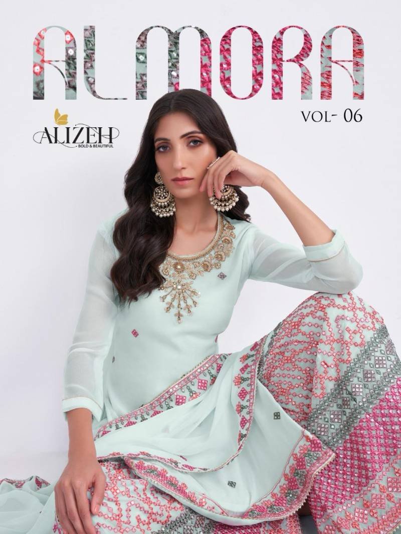 Alizeh Almora Vol 6 Georgette Designer Salwar Kameez Collection Wholesale