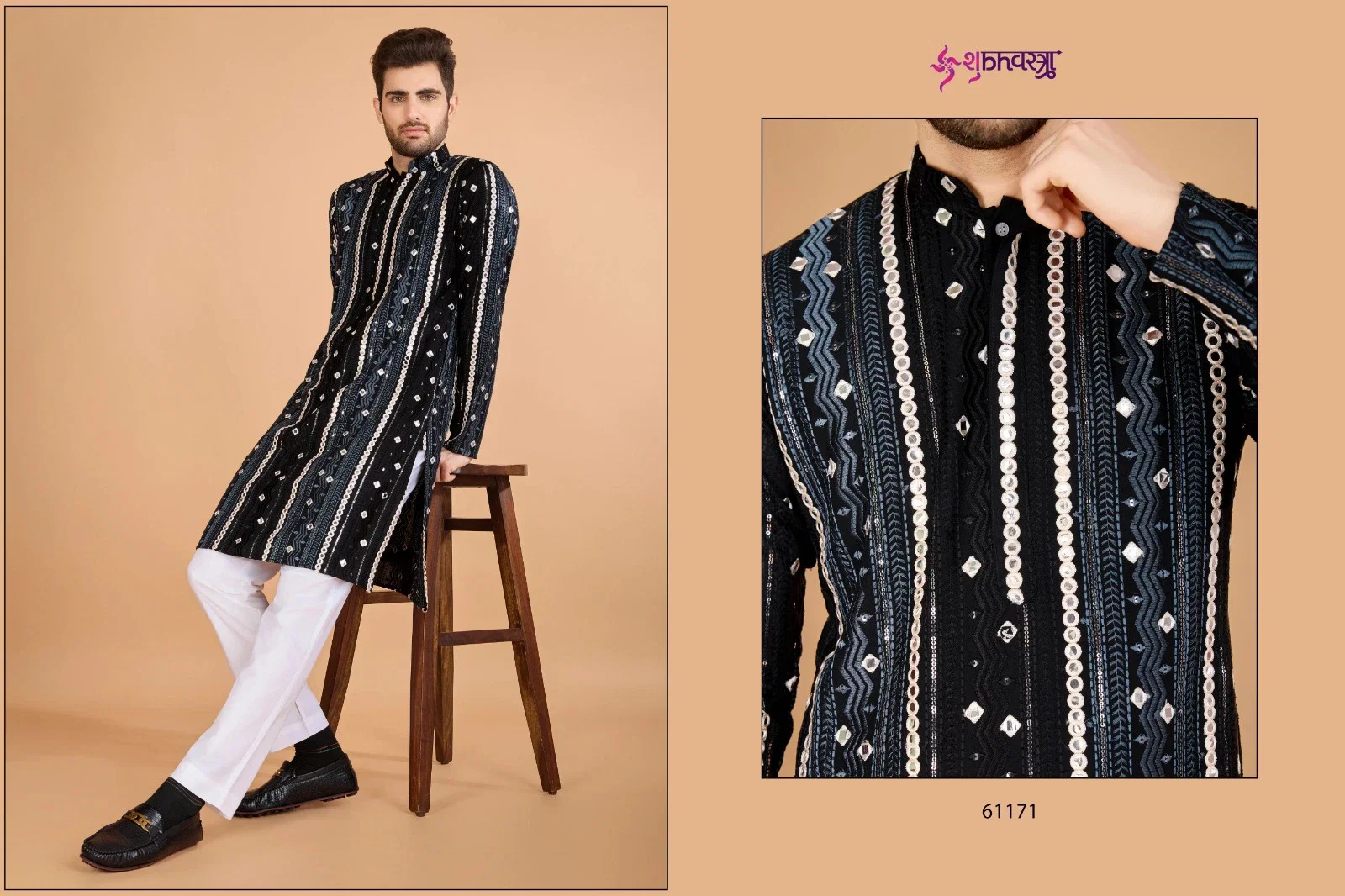 Stylish Shubhvastra Modern Ethnics 3 Viscose Rayon Mens Kurta Collection Wholesale 2026