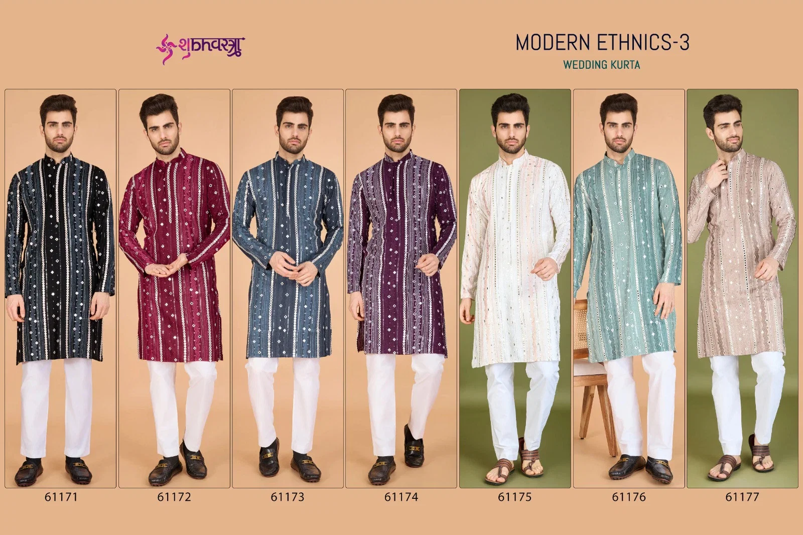 Stylish Shubhvastra Modern Ethnics 3 Viscose Rayon Mens Kurta Collection Wholesale 2026