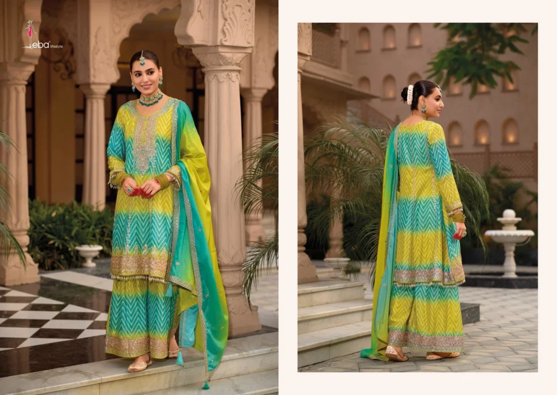 Stylish Eba Lehar Chinon Digital Printed Ready Made Suits Collection Wholesale 2026