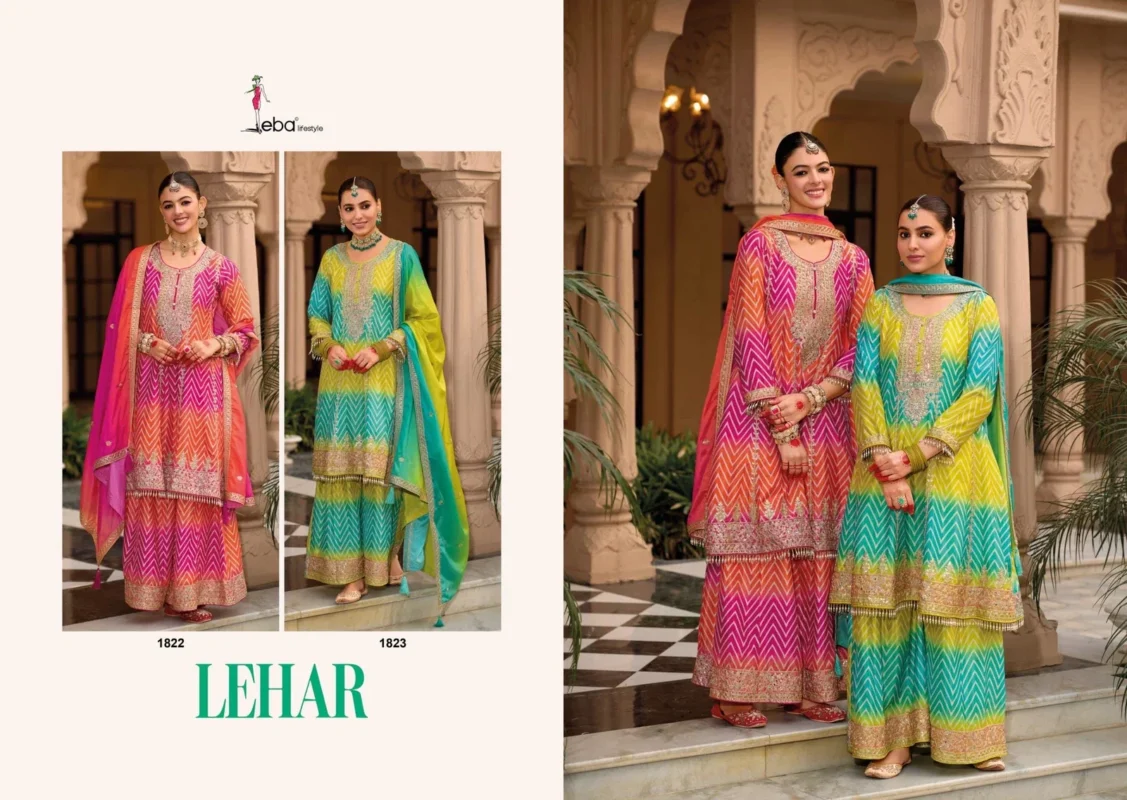 Stylish Eba Lehar Chinon Digital Printed Ready Made Suits Collection Wholesale 2026