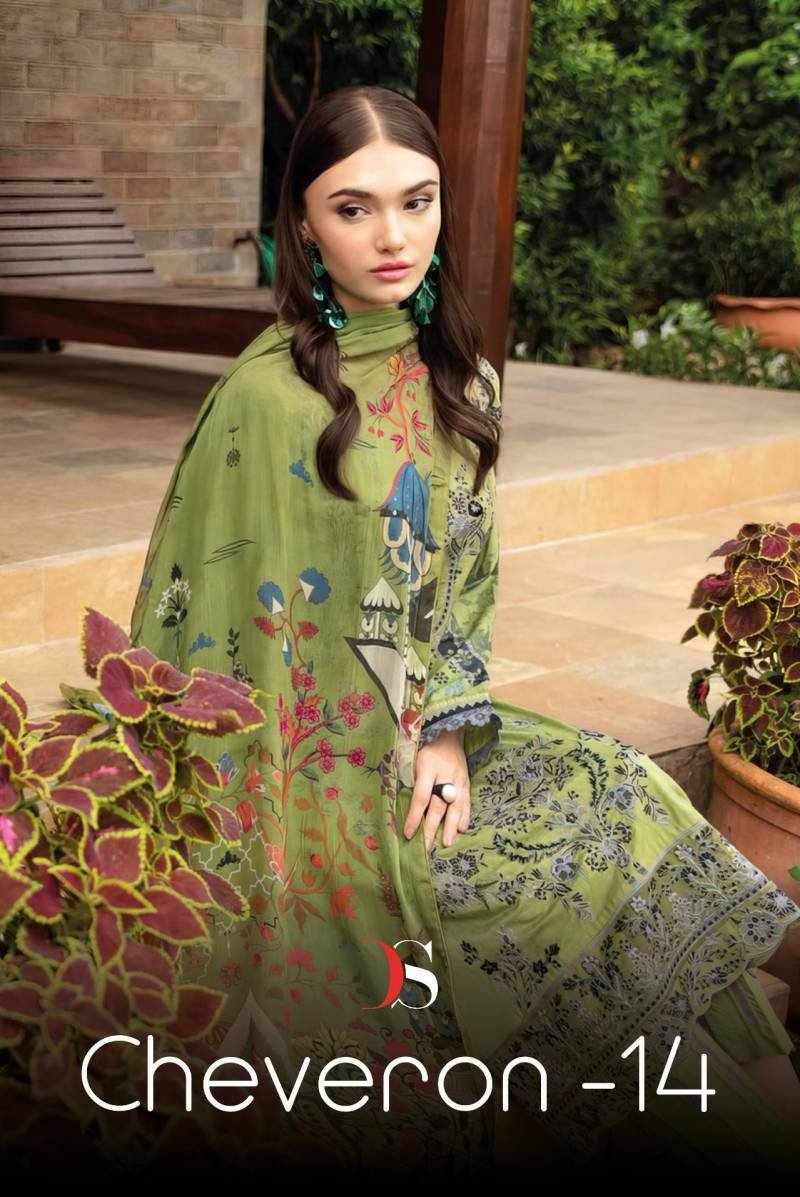 Deepsy Cheveron 14 Cotton Dupatta Pakistani Salwar Suits Wholesale