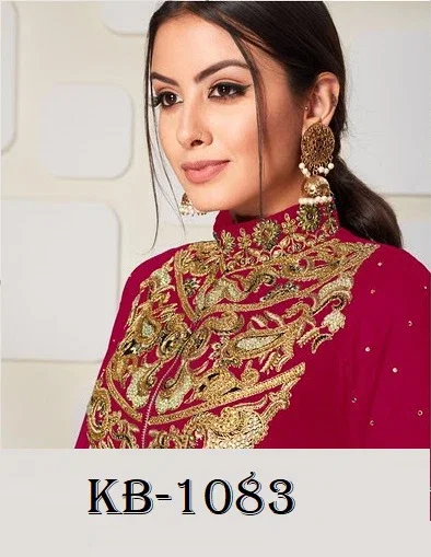 Kb 1083 Colors Designer Embroidered Salwar Suits Collection Wholesale