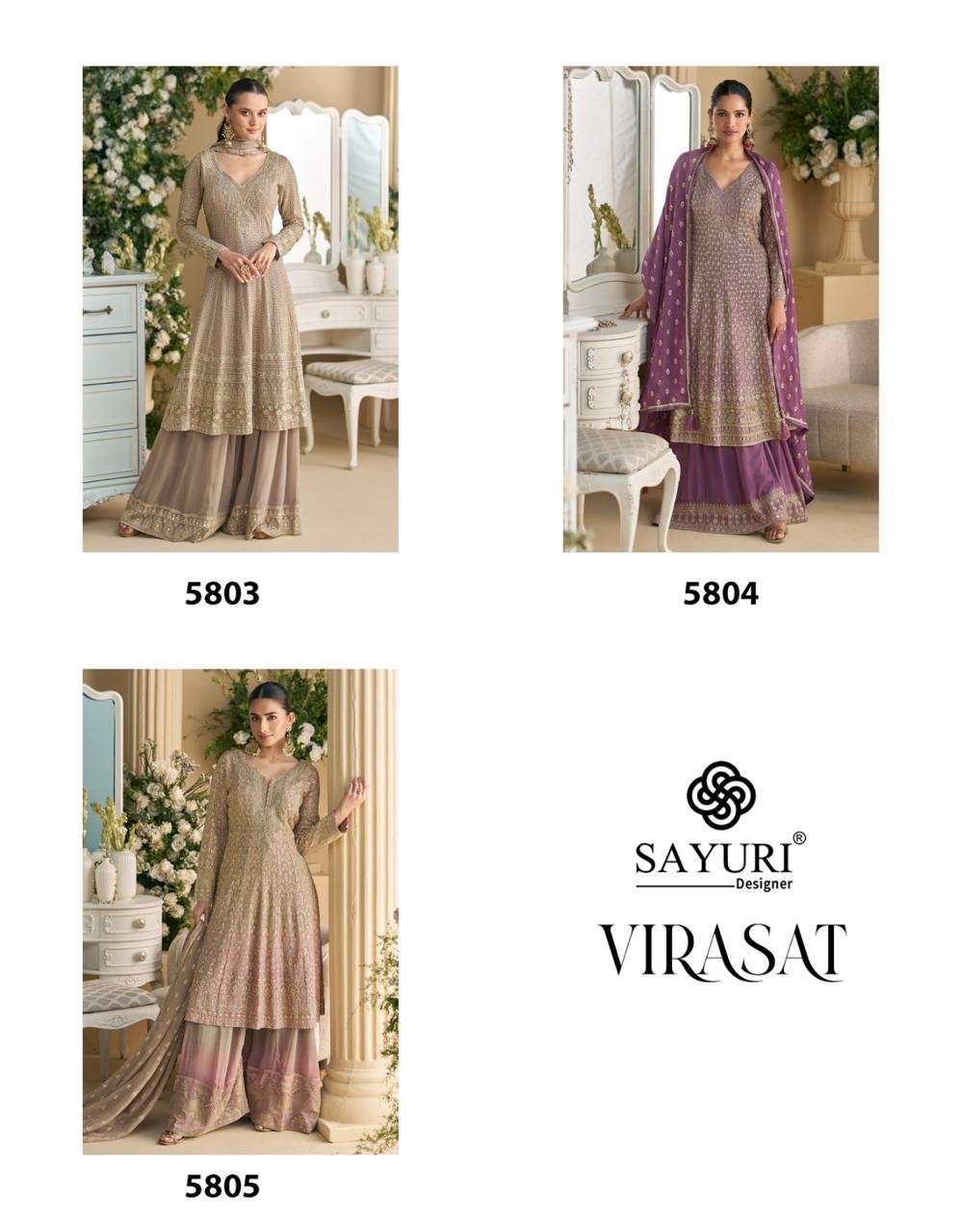 Buy Sayuri Virasat Georgette Designer Salwar Kameez Collection Wholesale 2026
