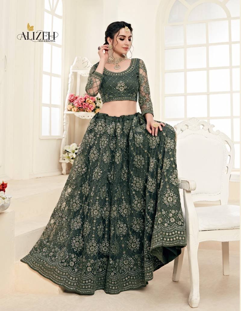Alizeh Bridal Heritage 1004 Designer Lehenga Choli Collection Wholesale
