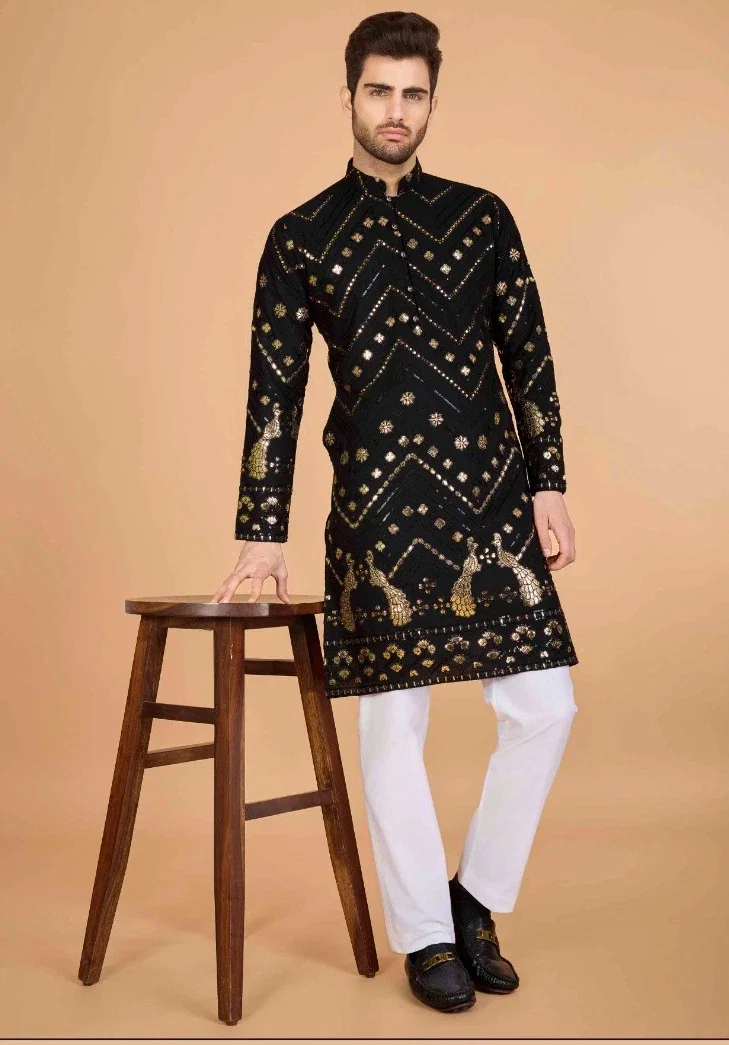 Shubhvastra Heritage Vastra Viscose Rayon Mens Kurta Collection Wholesale