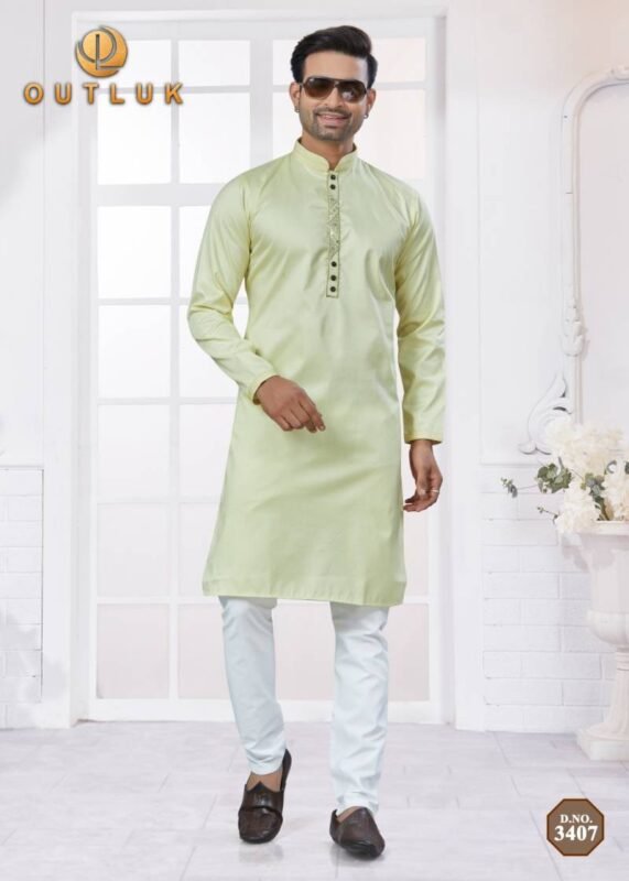 Launching Outluk Wedding Collection Vol 34 Cotton Kurta With Pajama Collection Wholesale 2026