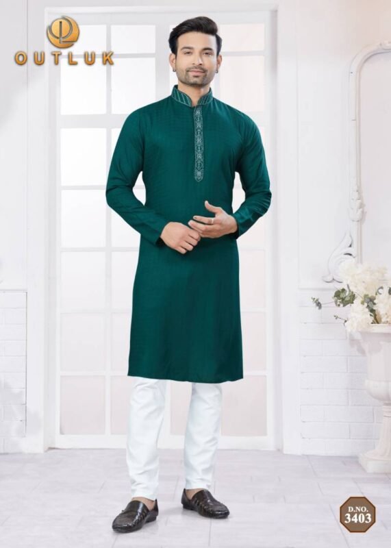 Launching Outluk Wedding Collection Vol 34 Cotton Kurta With Pajama Collection Wholesale 2026