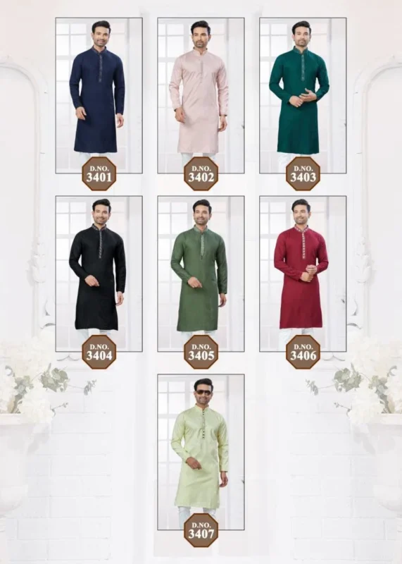 Launching Outluk Wedding Collection Vol 34 Cotton Kurta With Pajama Collection Wholesale 2026