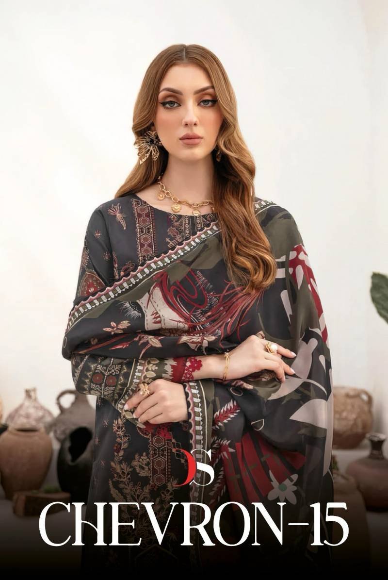 Deepsy Chevron 15 Cotton Dupatta Pakistani Salwar Suit Collection Wholesale