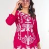 Beautiful Blue Hills Rabbit Rayon With Embroidery Work Tops Collection Wholesale 2026