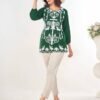 Beautiful Blue Hills Rabbit Rayon With Embroidery Work Tops Collection Wholesale 2026