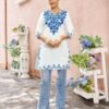 Latest Blue Hills Gulmarg Rayon Woolen Work Side Cut Short Kurti Wholesale 2026