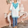 Latest Blue Hills Gulmarg Rayon Woolen Work Side Cut Short Kurti Wholesale 2026