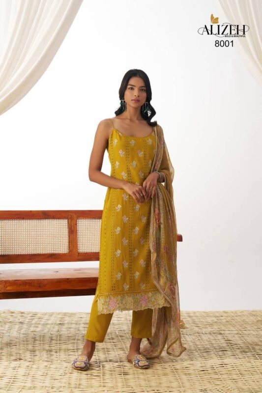 Launching Alizeh Swara Organza Designer Salwar Suit Collection Wholesale 2026