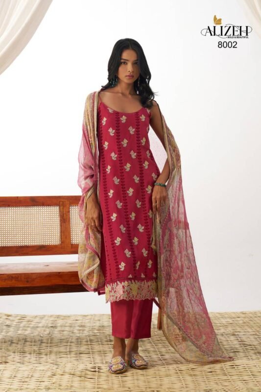 Launching Alizeh Swara Organza Designer Salwar Suit Collection Wholesale 2026