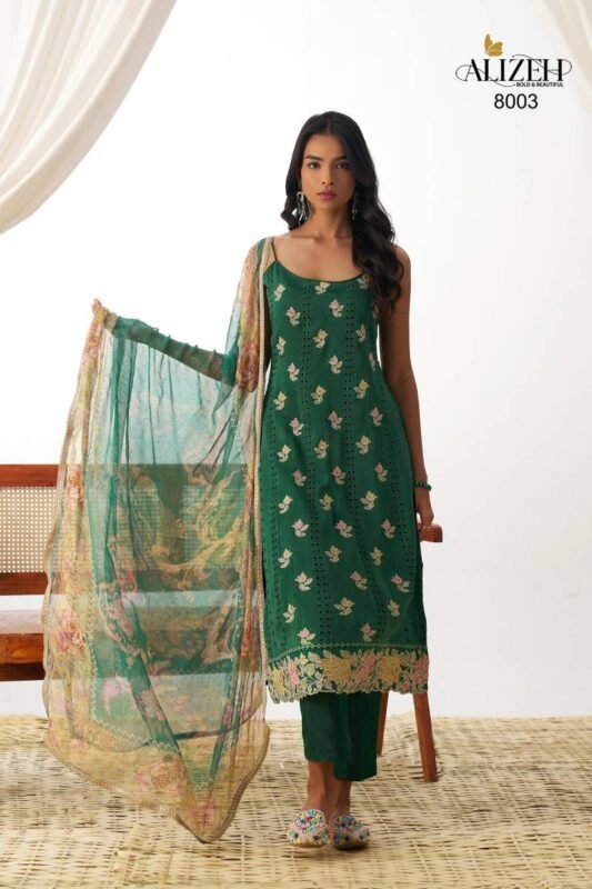 Launching Alizeh Swara Organza Designer Salwar Suit Collection Wholesale 2026