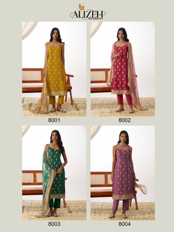 Launching Alizeh Swara Organza Designer Salwar Suit Collection Wholesale 2026